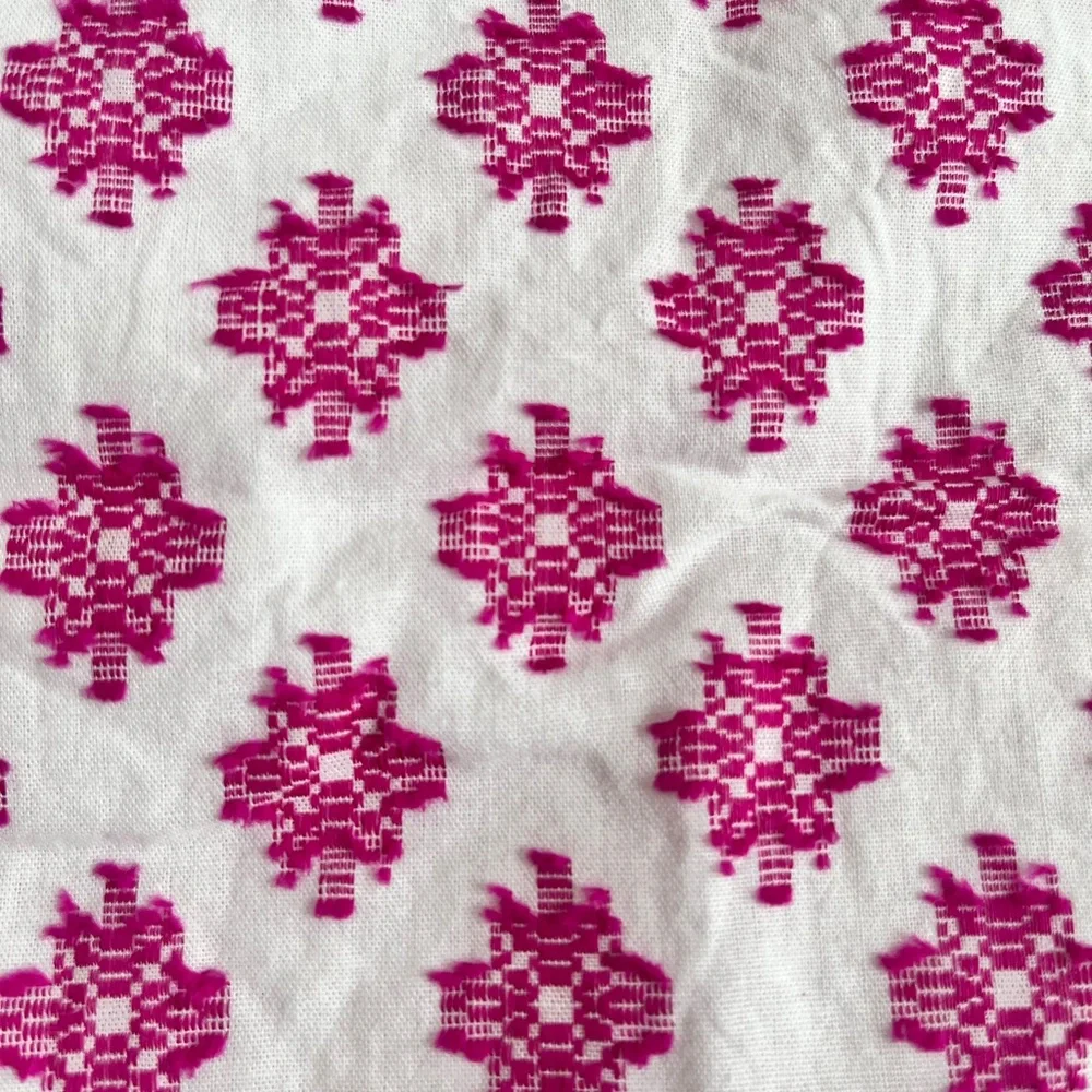 EUC Talbots magenta pink geometric print sleeveless top shirt blouse size 4 - Picture 3 of 6